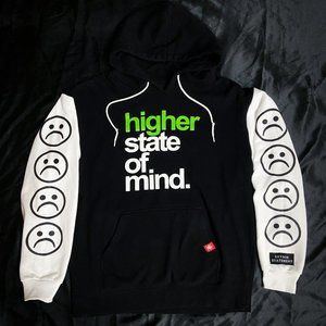 Custom Higher State of Mind Sad Face Hoodie